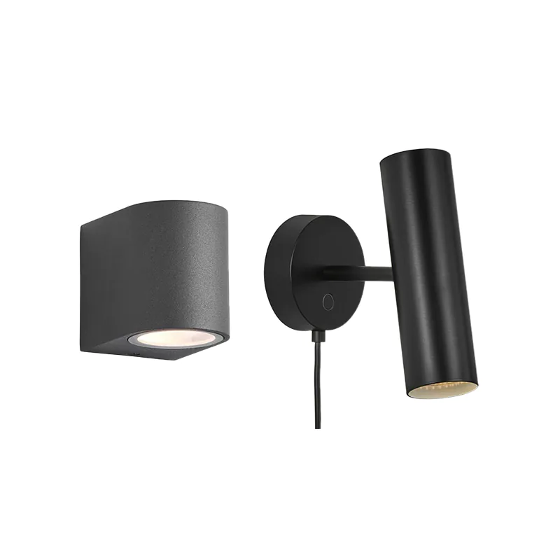 Design wandlampen zwart