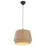 Nordlux Dicte 40 Pendelarmatuur Textiel Beige| Geschikt voor 1x E27